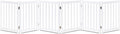 LZRS 6-Panel Extra-Wide Freestanding Wooden Dog Gate Indoor – 24”High Foldable by LZRSPET