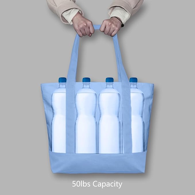 TOPDesign 3-Pack Canvas Tote Bags - Image 6