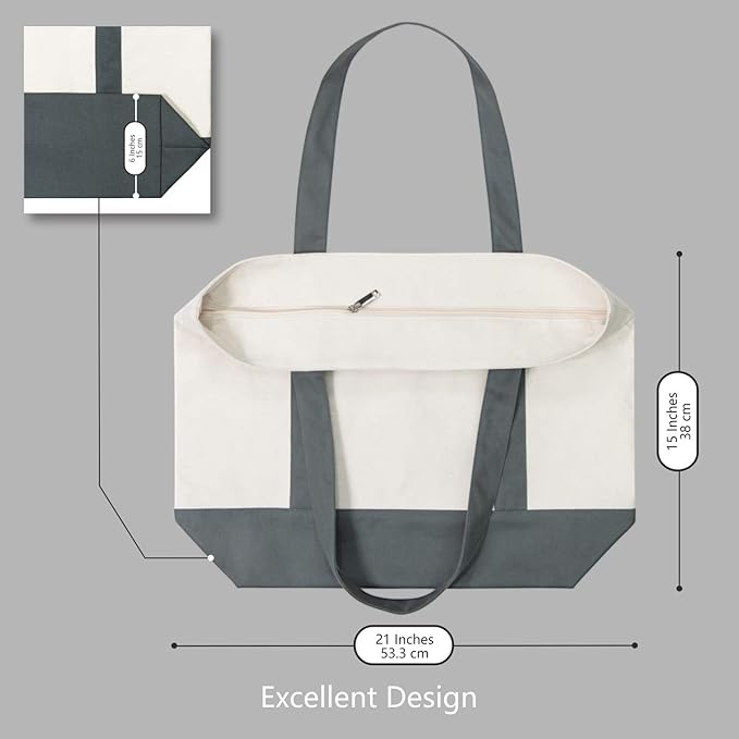 TOPDesign 1-Pack Canvas Tote Bag - Image 5