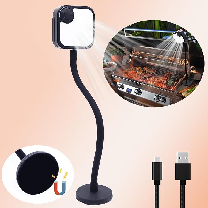 Grill Lights for Outdoor Grill, Magnetic Grill Lights Rechargeable Ultra-Bright - Image 7