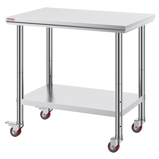 Vevor Mophorn Stainless Steel Work Table 36x24 Inch - Image 9