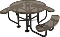 COATEDOUTDOORFURNITURE Heavy-Duty Portable Outdoor Picnic Table by CoatedOutdoorFurniture