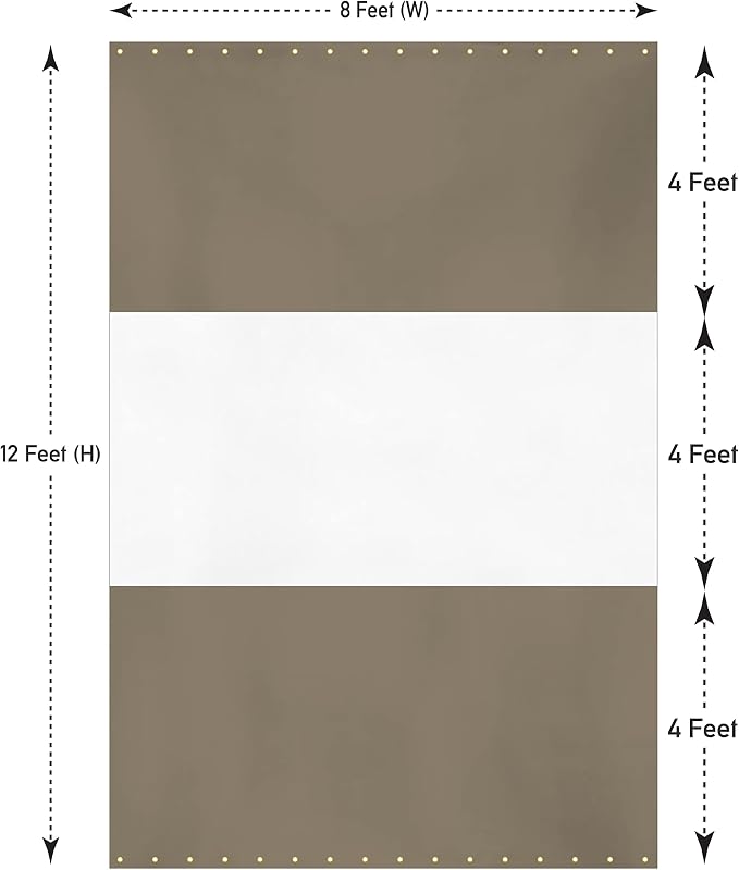 Covers & all Outdoor Clear Panel Curtain, 12 oz Vinyl Outdor Curtains - Image 2