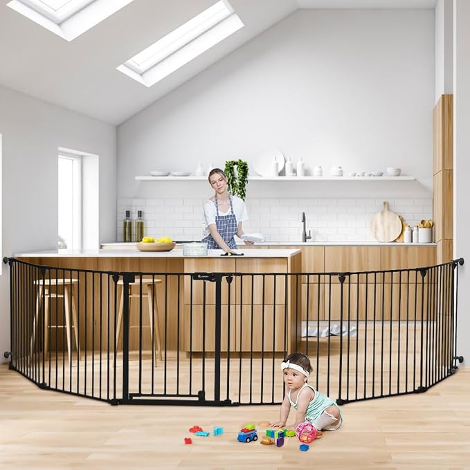 COMOMY 150" Extra Wide Baby Gate by COMOMY