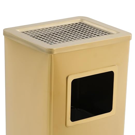 Trash Can with Lid Outdoor Indoor Stainless Steel Commercial Garbage Bin Waste - Image 8