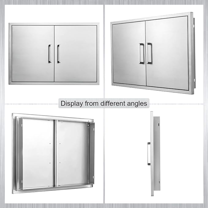 Outdoor Kitchen Door, Stainless Steel BBQ Double Door, Island or Outdoor - Image 7