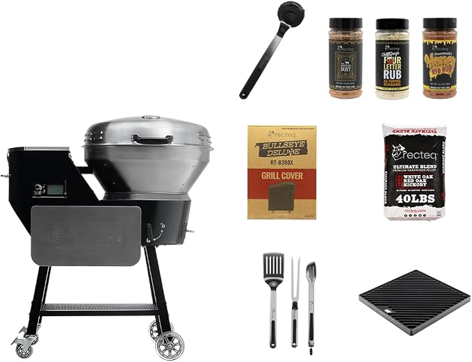 recteq Pellet Grill RT-B380X Bullseye Deluxe + Searing Essentials Bundle by recteq