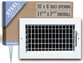 Fits 10x6 Duct Opening Steel Adjustable Air Supply Grille by Handua | Register by Handua
