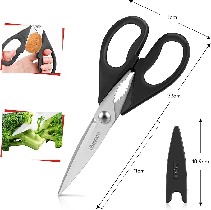 Kitchen Christmas Gifts Set, iBayam All Purpose Kitchen Scissors - Image 3