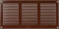 Repa Market 12x6 Inch Air Vent Cover/Brown Galvanized Steel Louvered Grill Cover by RepaMarket