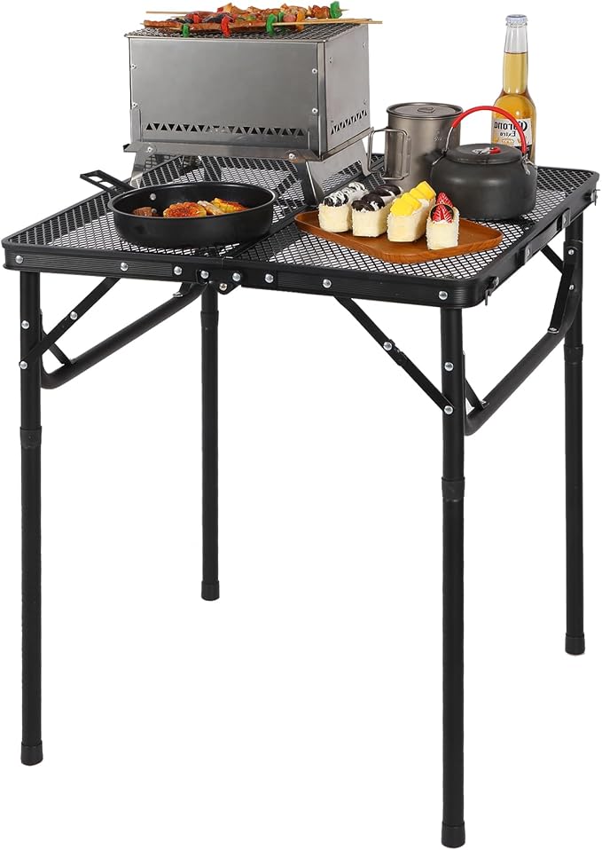 REDCAMP 24" Square Folding Grill Table by REDCAMP
