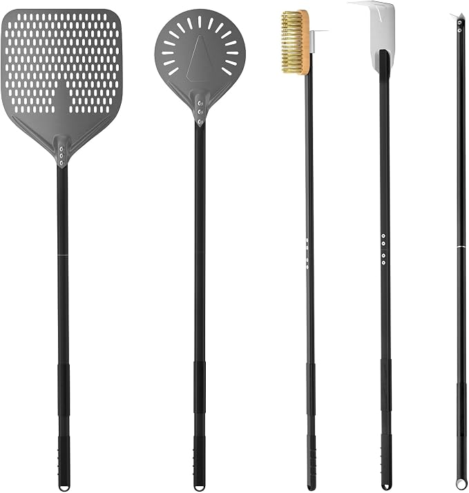 G.a HOMEFAVOR 5-Piece Pizza Oven Accessories, Pizza Oven Cleaning Brush by GaHOMEFAVOR