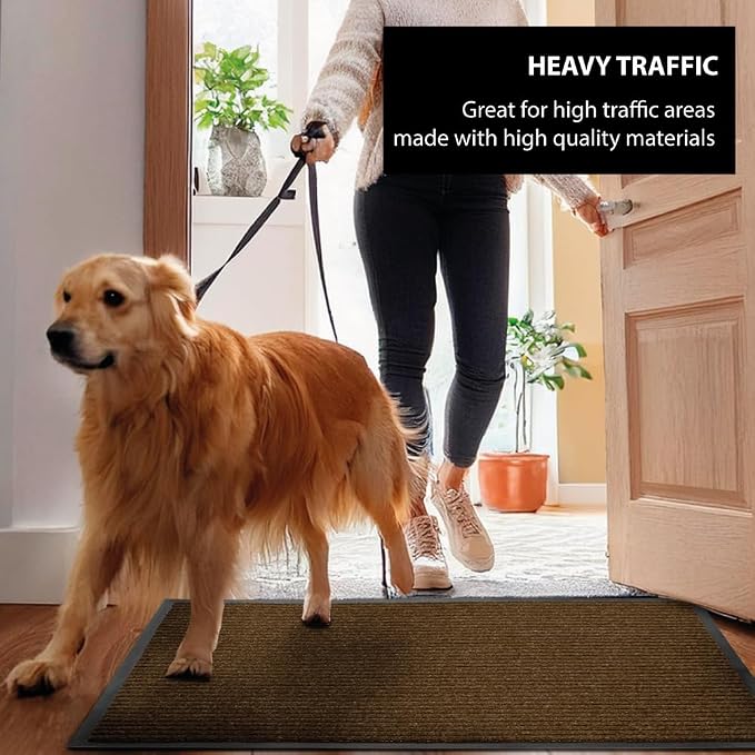 UNIMAT Tra c Guard Door Mat, 4´x 6´, Heavy Duty Waterproof Doormat, Stain and - Image 6