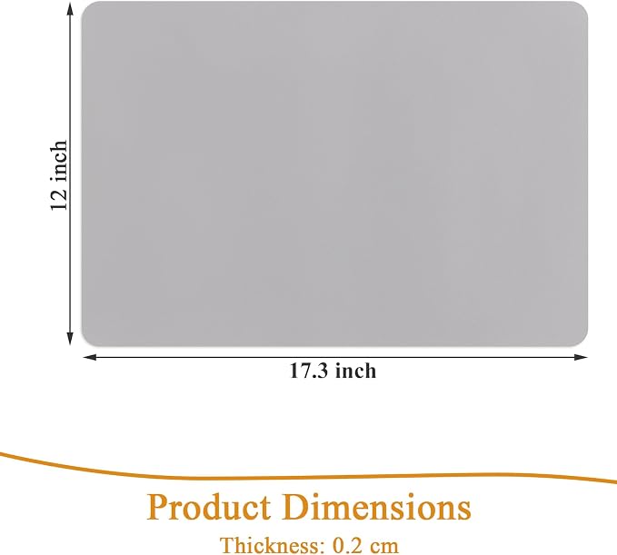 SHACOS Placemats Set of 6 Faux Leather Waterproof Leakproof Wipeable PU - Image 7