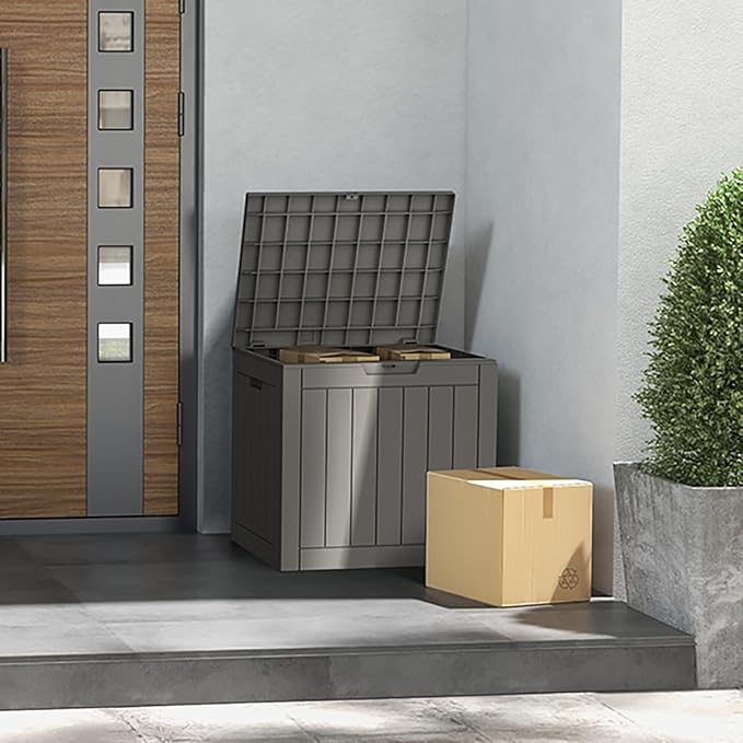 Mars Villa 31 Gallon Deck Box, Waterproof Weatherproof and UV Resistant Resin - Image 9