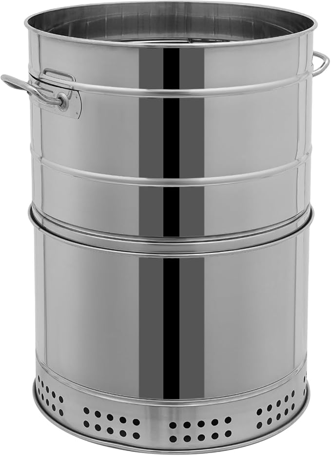 Stainless Steel Smokeless Barbecue Surround Charcoal Grill, 50 Kabob Skewer - Image 4