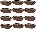 TrueCraftware- 10-3/4" Oblong Fast Food Basket Brown Plastic Set of 12- Fry by Unknown