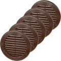 4 Inch Brown Air Vent Cover – Pack of 5 – Plastic Round Air Vent Grill Cover by Unknown