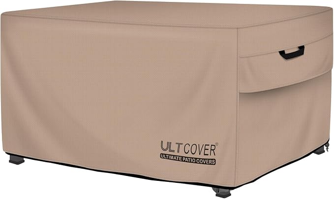 ULTCOVER Rectangular Gas Fire Pit Table Cover 44x28 inch Waterproof Heavy Duty by ULTCOVER