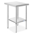 GRIDMANN Stainless Steel Work Table 18 x 30 Inches, NSF Commercial Kitchen Prep by GRIDMANN