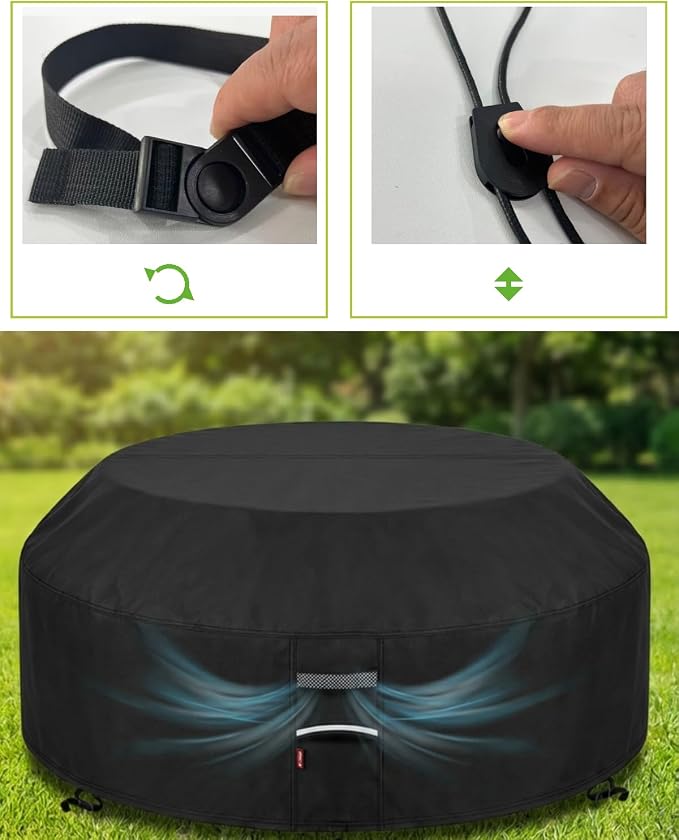 Deosk 94 Inch Outdoor Picnic Table Cover Waterproof Patio Table Covers - Image 2