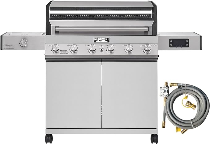 Monument Grills 6-Burner Convertible Natural Gas Smart bbq Grill Stainless by MonumentGrills