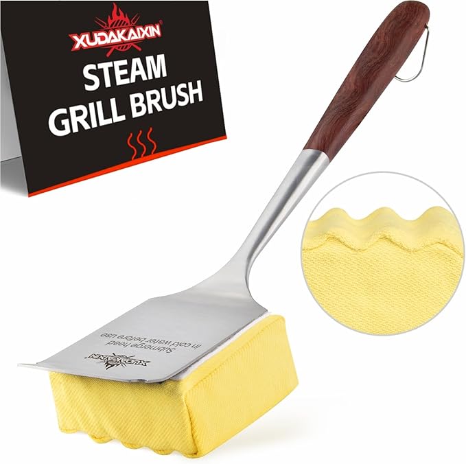 Bristle-Free Steam Cleaning Grill Brush, by XUDAKAIXIN