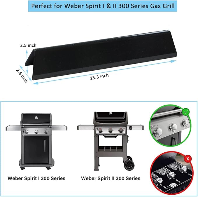 7636 Flavorizer Bars for Weber Spirit and Spirit II & GS4 Spirit II 300 Series - Image 2