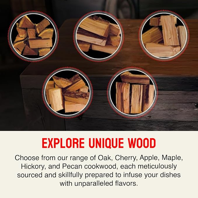 Smoking Wood Mini Splits, 6-Inch Firewood Logs, Naturally-Cured Pecan Hardwood - Image 8