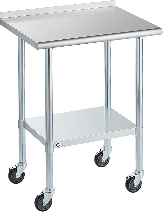 Stainless Steel Table for Prep & Work by ROCKPOINT