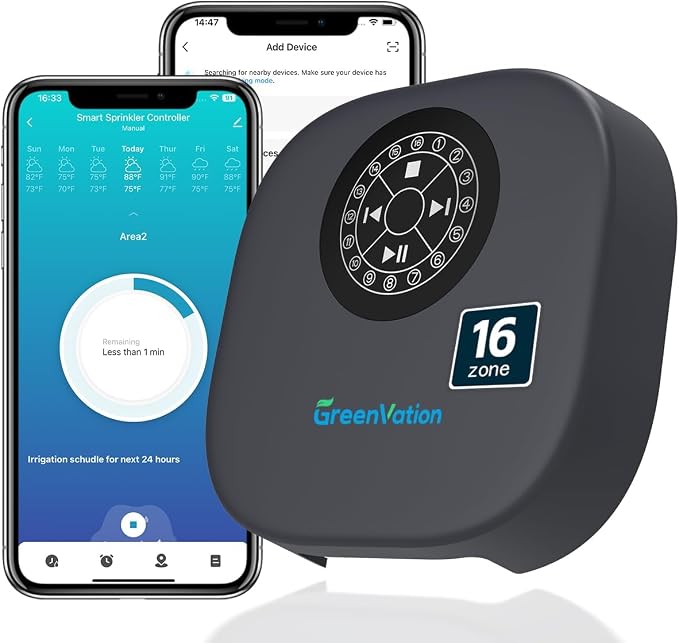 Smart Sprinkler Controller, 16-Zone/Station Irrigation System by SmartGarden