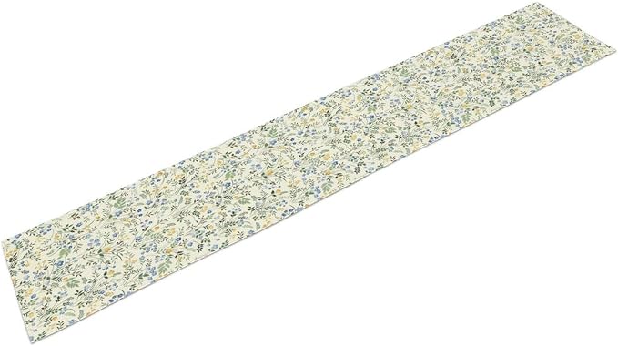 Rustic Flower Table Runner, Spring Sage Green Eucalyptus Leaves Watercolor - Image 7