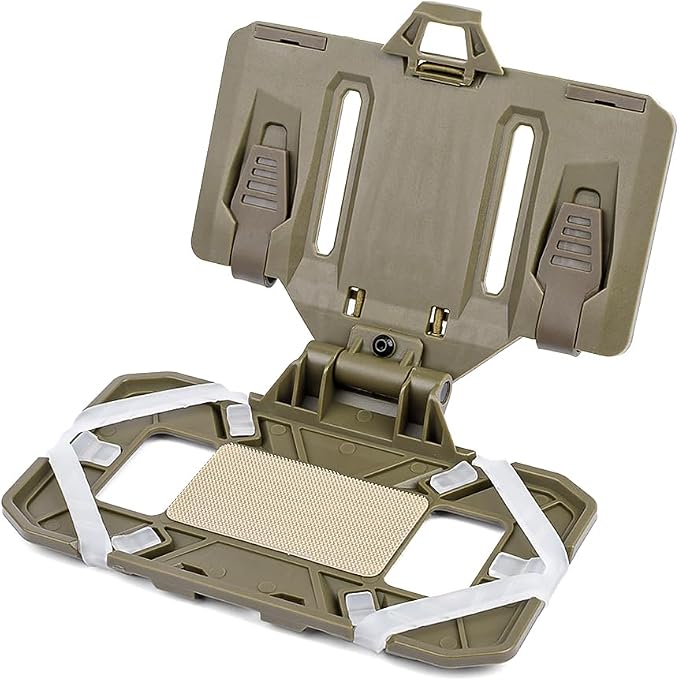Tactical Vest Folding Plate Carrier Phone Bracket Holder, Universal Chest Phone by GLECTICAL