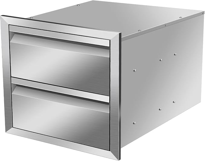 Pull Out Trash Drawer, Lower Sliding Rails Stainless Steel Roll Out Trash Bin - Image 7