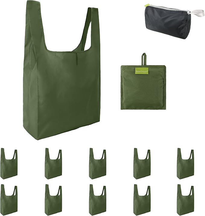 BeeGreen Green Reusable Grocery Bags Wholesale Green Reusable Kitchen Bags Bulk by BeeGreen