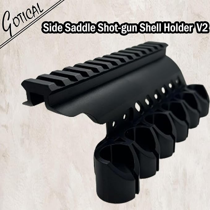 Gotical – Quick Detach Saddle Side 12 Gauge 6 Round Shell Holder Carrier Plate - Image 6