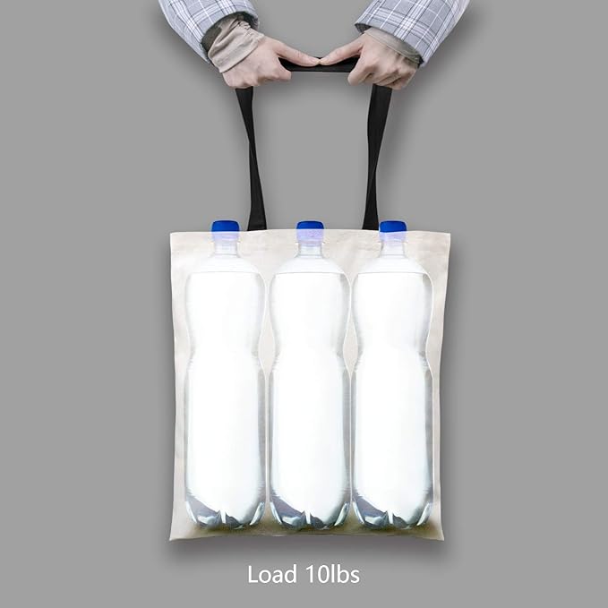 TOPDesign 6-Pack Economical Cotton Tote Bag, Lightweight Medium Reusable - Image 6