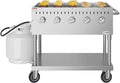 KoolMore 36 in. Commercial 5-Burner Mobile Outdoor Propane Grill in Stainless by KoolMore