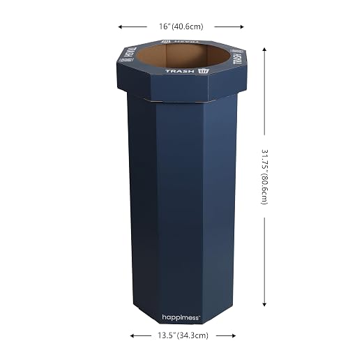 Eyely MPH1300H-SET2 Sal 25-Gallon Disposable Corrugated Cardboard Event Trash - Image 3