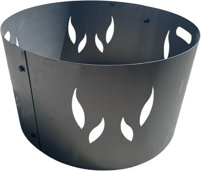 Fire Pit Spark Screen 39" – 2-Piece Heavy Duty Steel Mesh Cover by UNITEDFIRE