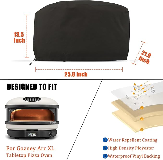 Pizza Oven Cover for Gozney Arc XL, Heavy Duty 600D Waterproof Outdoor Table - Image 3