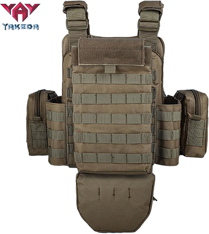 YAKEDA Outdoor Removable CS Training Vest, Molle Breathable Training Quick - Image 3