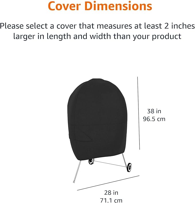 Amazon Basics Waterproof Anti-UV Durable Grill Cover - Image 2