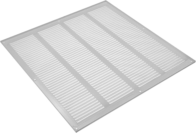 Repa Market Air Vent Cover 16x16 Inch White Galvanized Steel Louvered Grill - Image 8