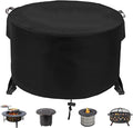 Round Fire Pit Cover 36" Dia X 24" H, 600D Strong Tear Resistant, Waterproof & by Fyelo