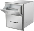 Outdoor Kitchen Drawers with Paper Towel Holder 16" W x 20" H x 20" D Flush by SGOLAN