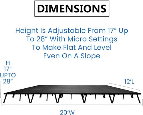 12’x20' MYSTAGE 15 Stage Platform - Image 2
