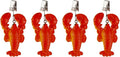TwoFish Home Set of 4 Lobster Resin Tablecloth Weights Clips Lobster Handicraft by TwoFishHomeFashionLLC