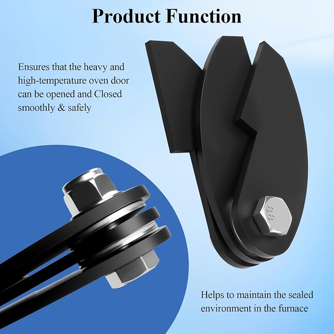 3 Pcs 8 x 2 1/4" Large Heavy Duty BBQ Smoker Hinge, Compatible - Image 4