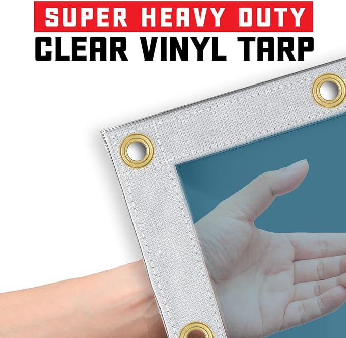 Core Tarps 20 Mil Extreme Heavy Duty Clear Tarp - Image 6